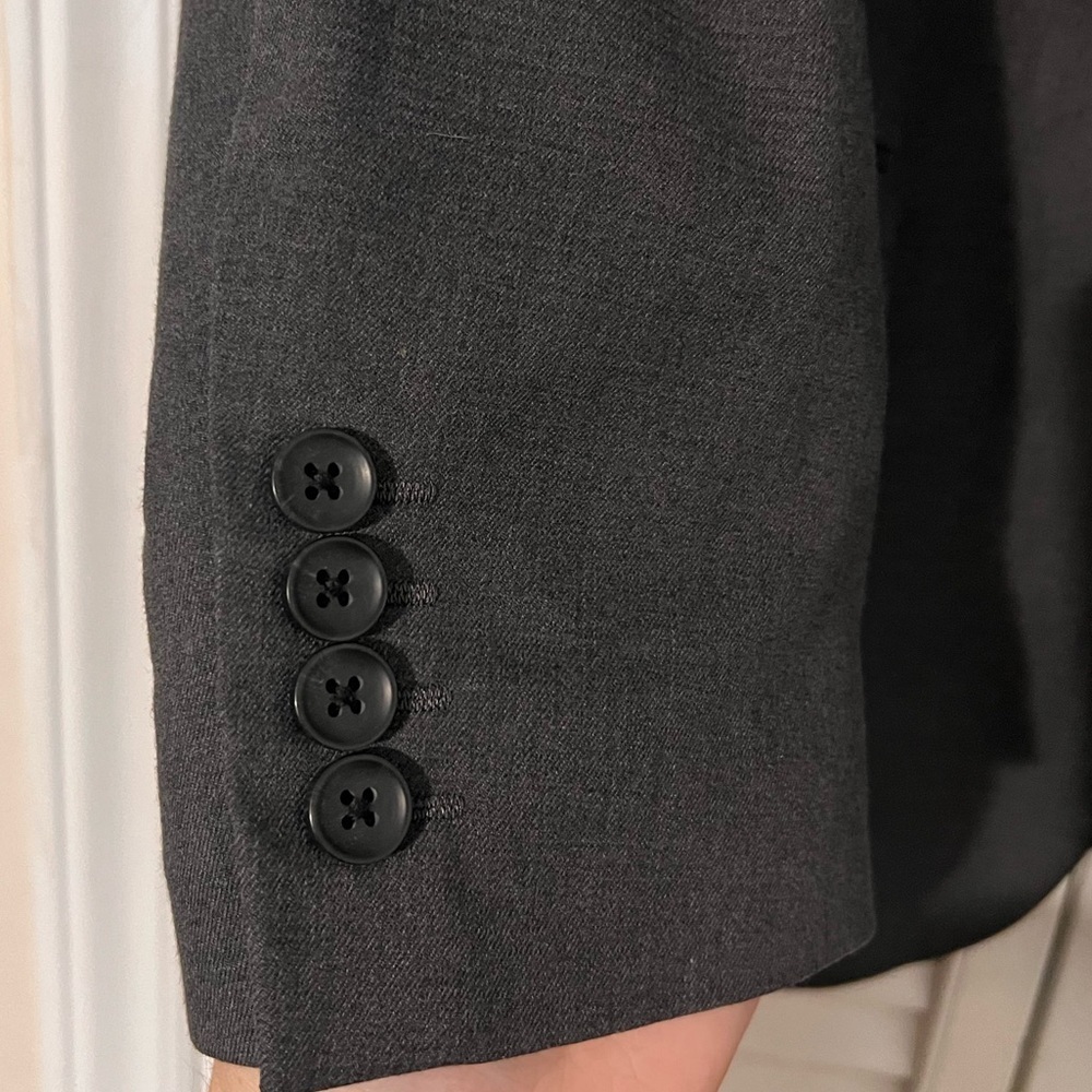 Haggar Men's Classic Fit Blazer Jacket Charcoal Gray - Picture 8 of 9